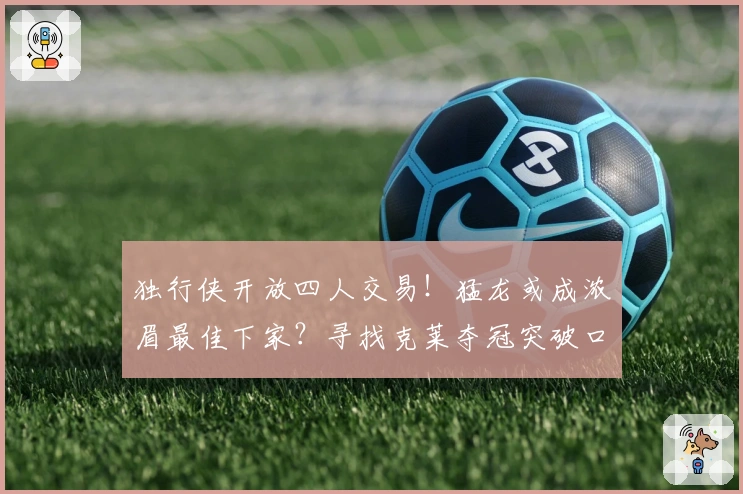 独行侠开放四人交易！猛龙或成浓眉最佳下家？寻找克莱夺冠突破口